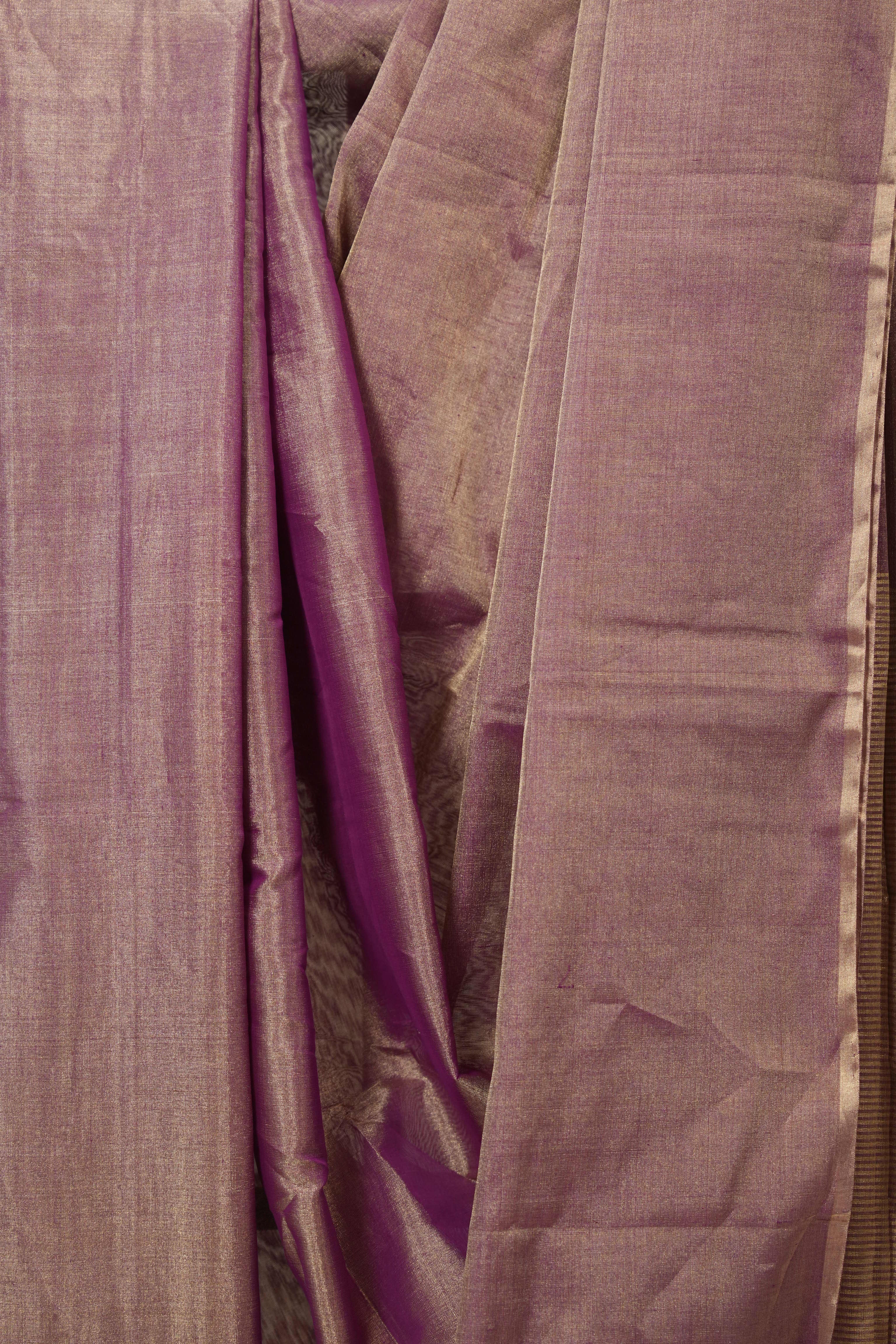 Purple Maheshwari Tissue Saree - SRPMTS741