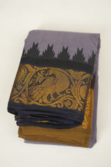 Pale Purple Sungudi Cotton Saree - SRPPSCS293