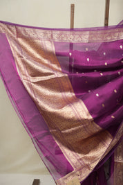 Purple Tissue Banarasi Silk Saree - SRPTBSS52