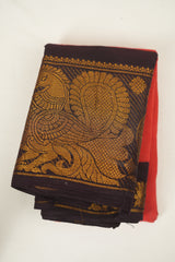 Red Sungudi Cotton Saree - SRRSCS292