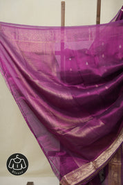 Purple Tissue Banarasi Silk Saree - SRPTBSS52