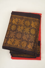 Red Sungudi Cotton Saree - SRRSCS294
