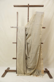 Grey Maheshwari Tissue Saree - SRGMTS740