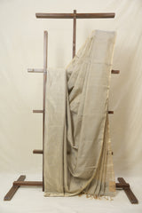 Grey Maheshwari Tissue Saree - SRGMTS740