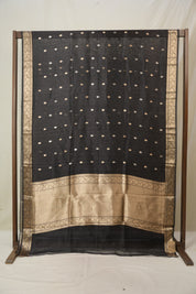 Black Tissue Banarasi Silk Saree - SRBTBSS51