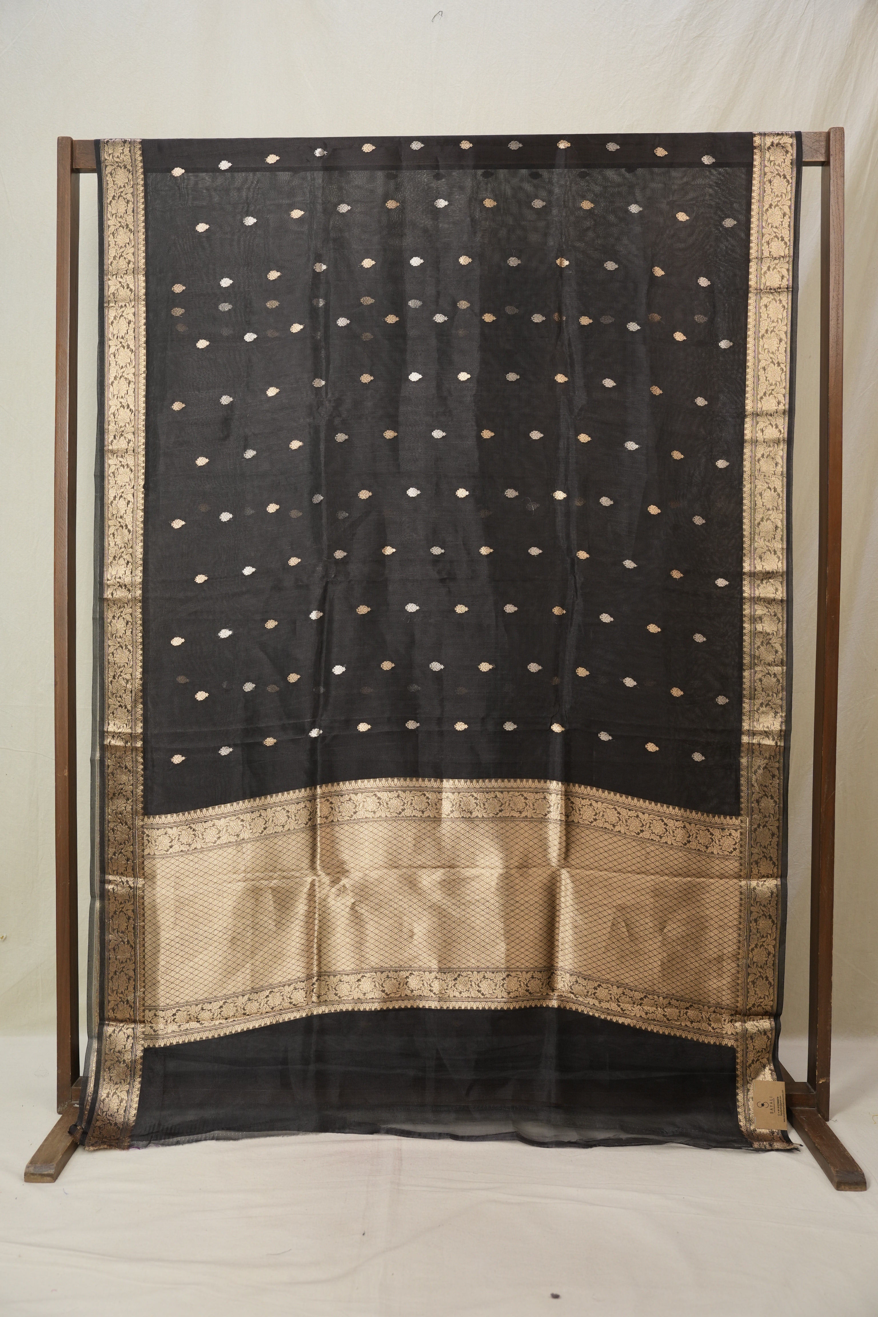 Black Tissue Banarasi Silk Saree - SRBTBSS51