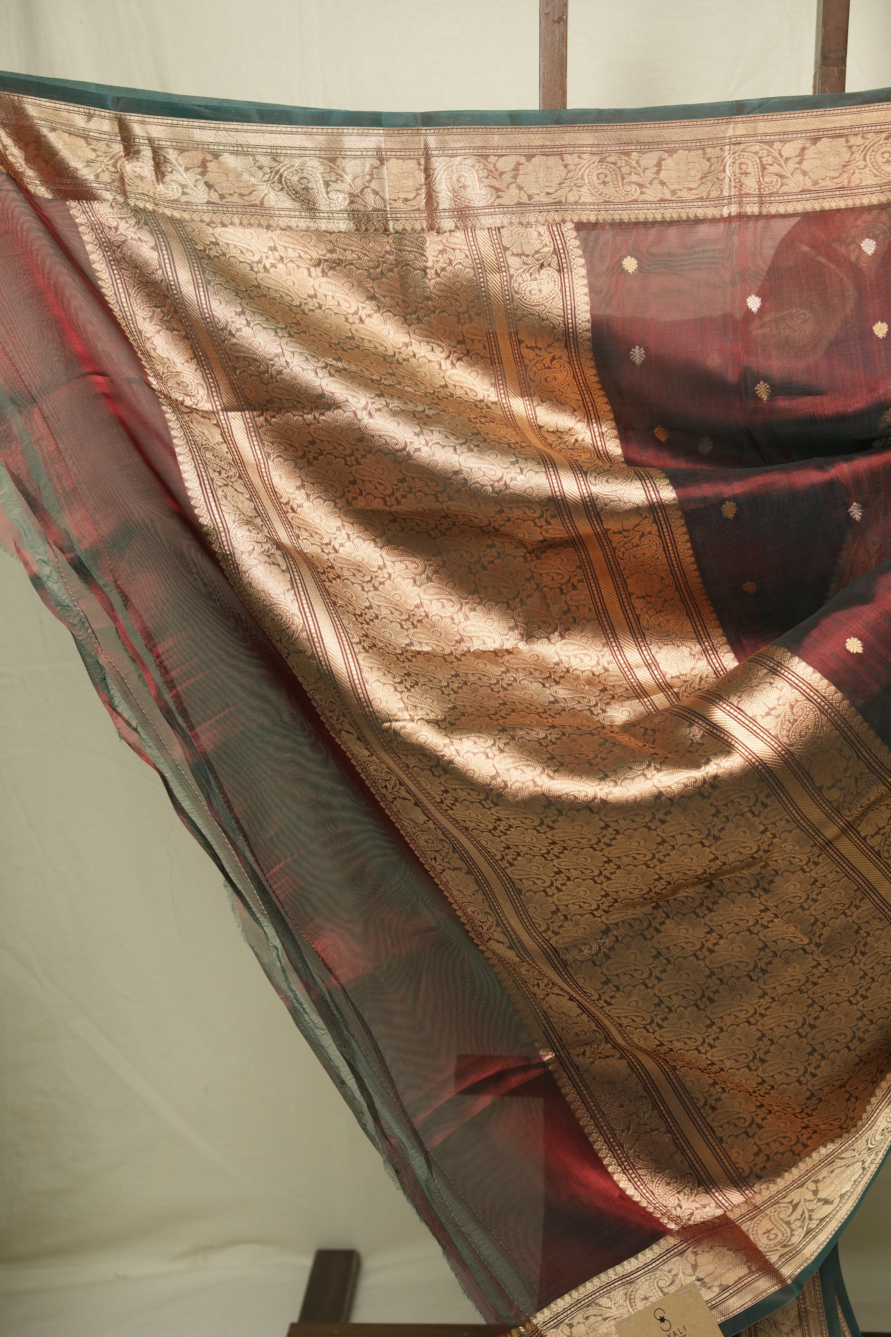 Maroon Tissue Banarasi Silk Saree - SRMTBSS87