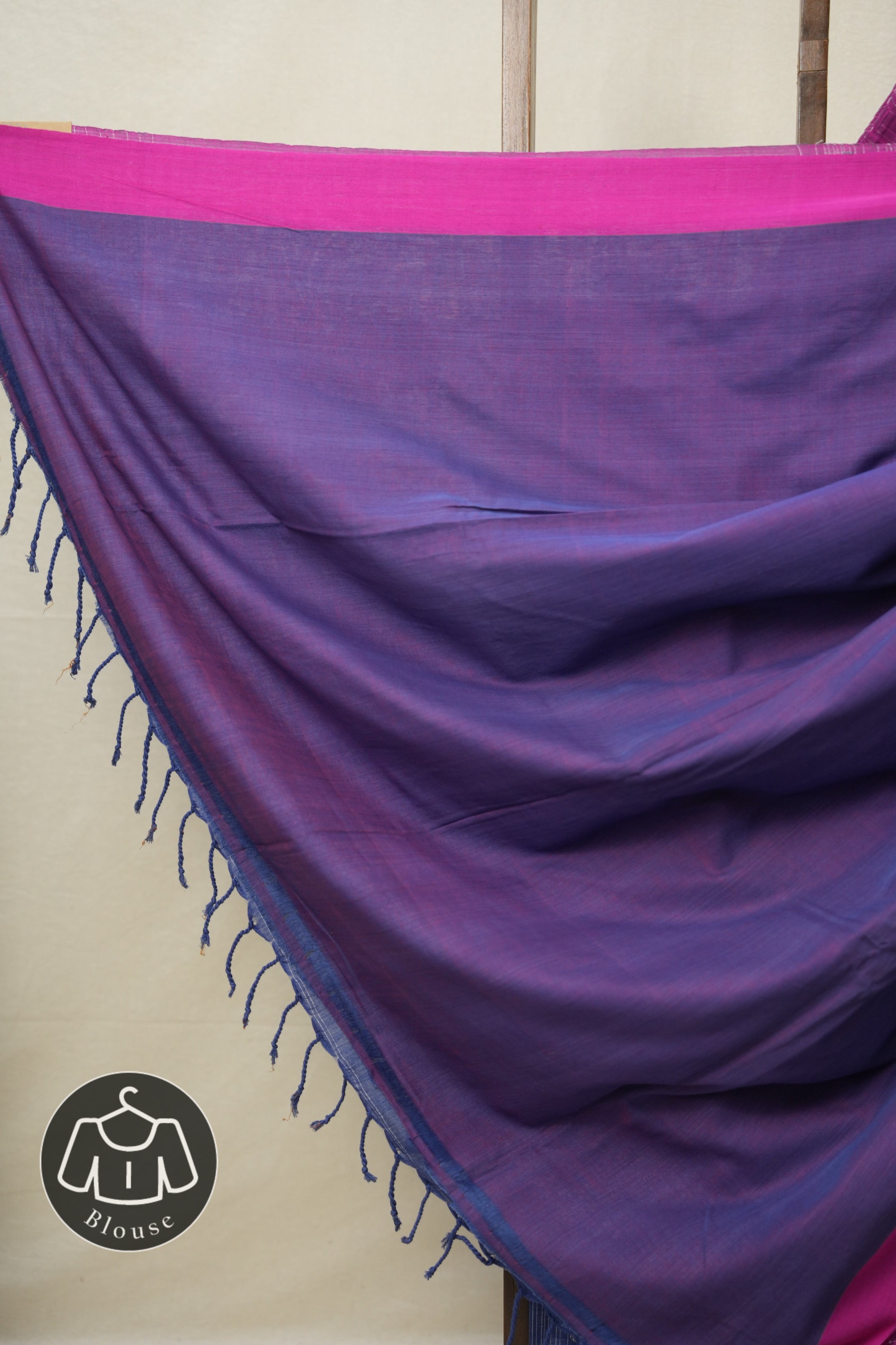 Royal Blue Bengal Cotton Saree - SRRBBCS97