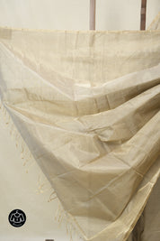 Grey Maheshwari Tissue Saree - SRGMTS740