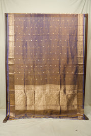 Dual Tone Blue Tissue Banarasi Silk Saree - SRDTBTBSS80