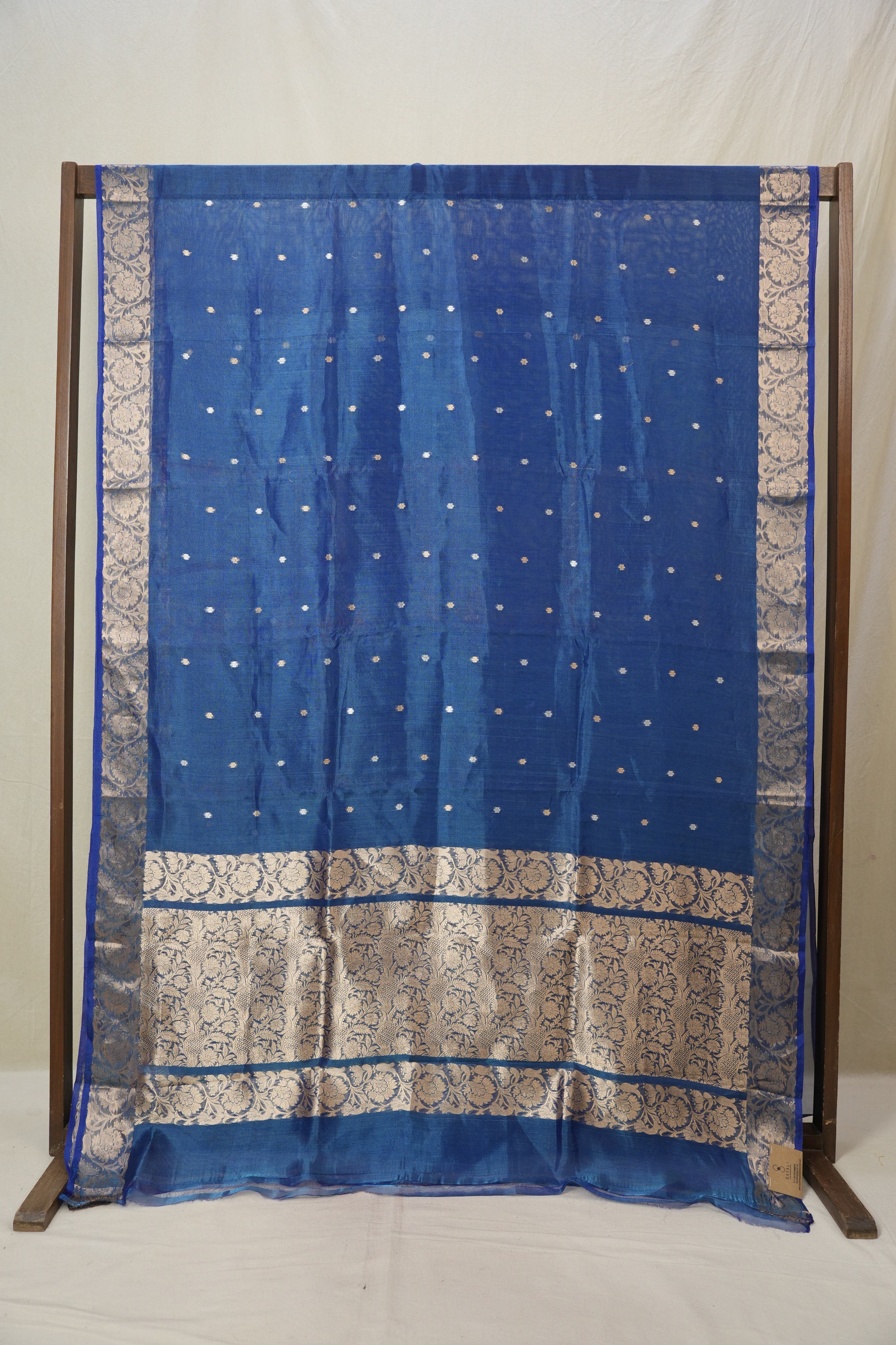 Blue Tissue Banarasi Silk Saree - SRBTBSS55
