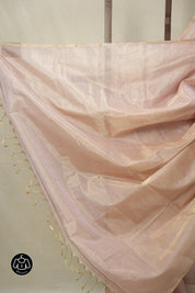 Baby Pink Maheshwari Tissue Saree - SRBPMTS739