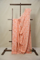 Peach Cotton Jamdani Saree - SRPCJS143
