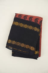 Onion Pink Sungudi Cotton Saree - SROPSCS288