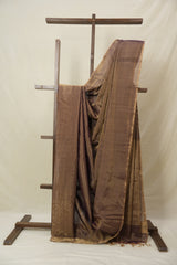 Purple Gold Maheshwari Tissue Saree - SRPGMTS738