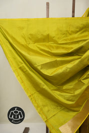 Lime Green Banarasi Silk Saree - SRLGBSS879