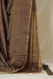 Purple Gold Maheshwari Tissue Saree - SRPGMTS738