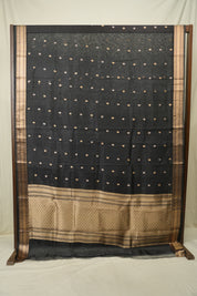 Black Tissue Banarasi Silk Saree - SRBTBSS78