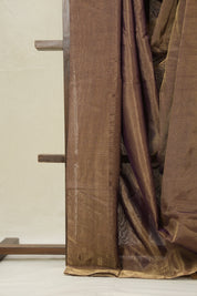 Purple Gold Maheshwari Tissue Saree - SRPGMTS738