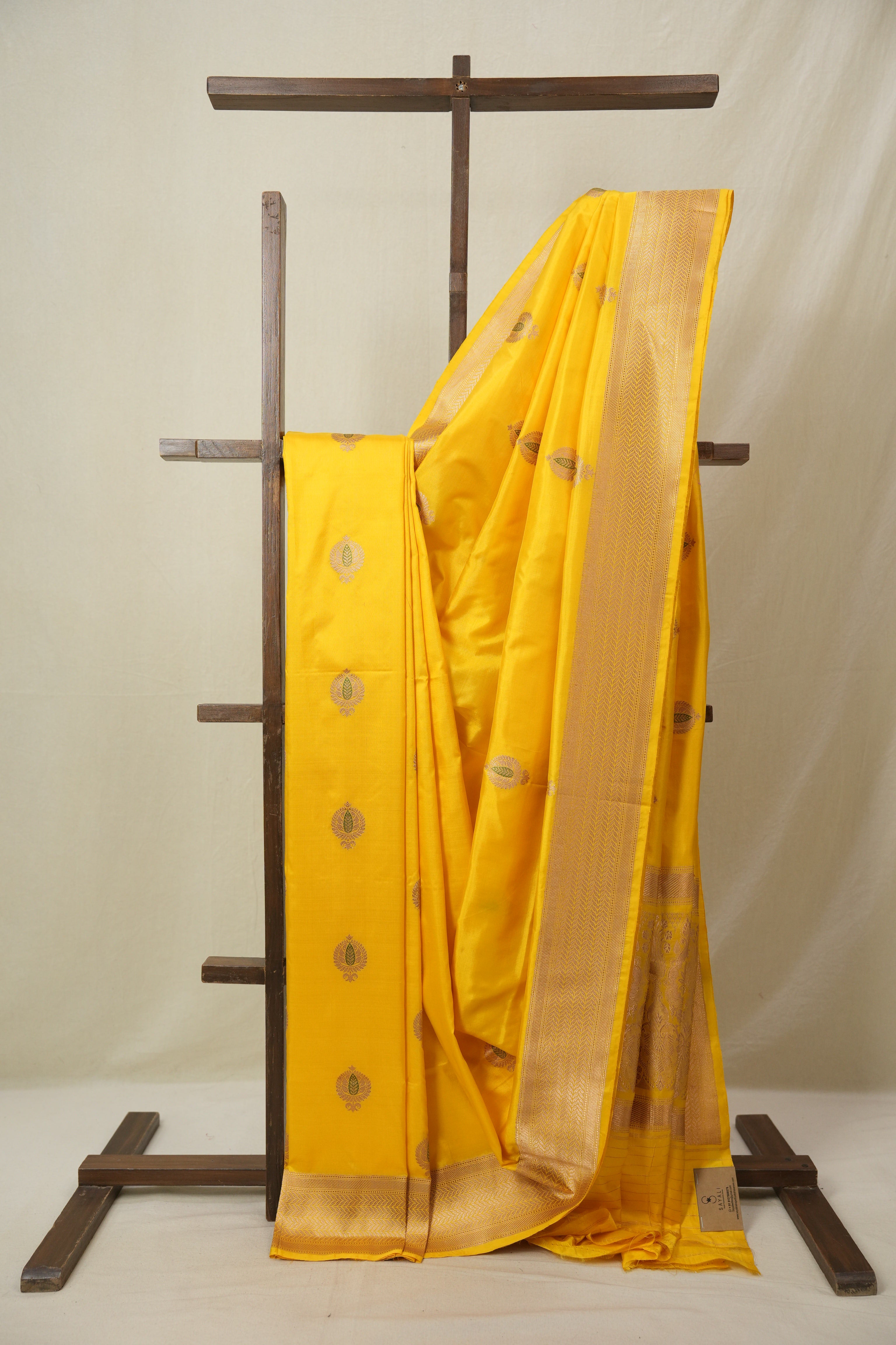 Yellow Banarasi Silk Saree - SRYBSS880