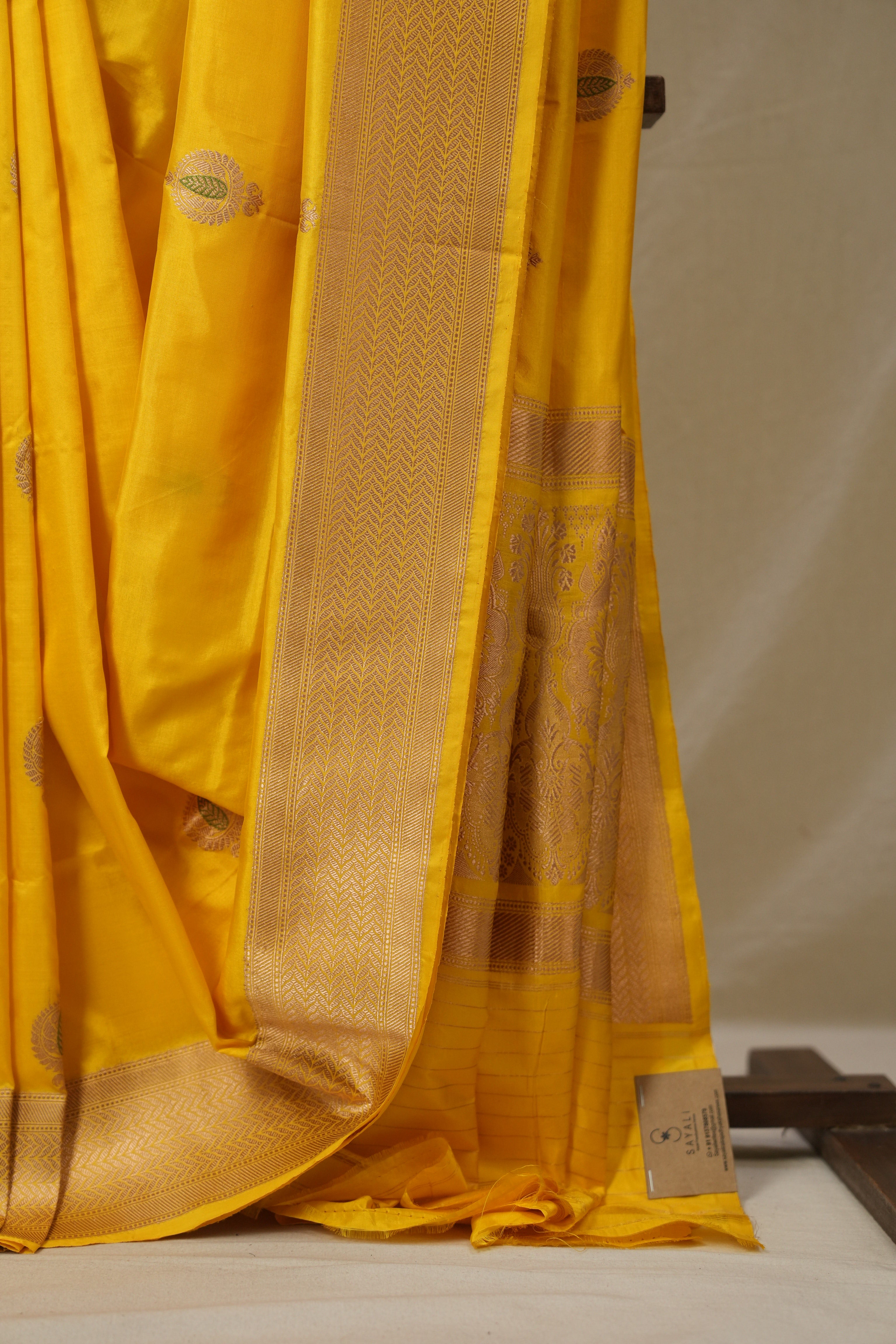 Yellow Banarasi Silk Saree - SRYBSS880