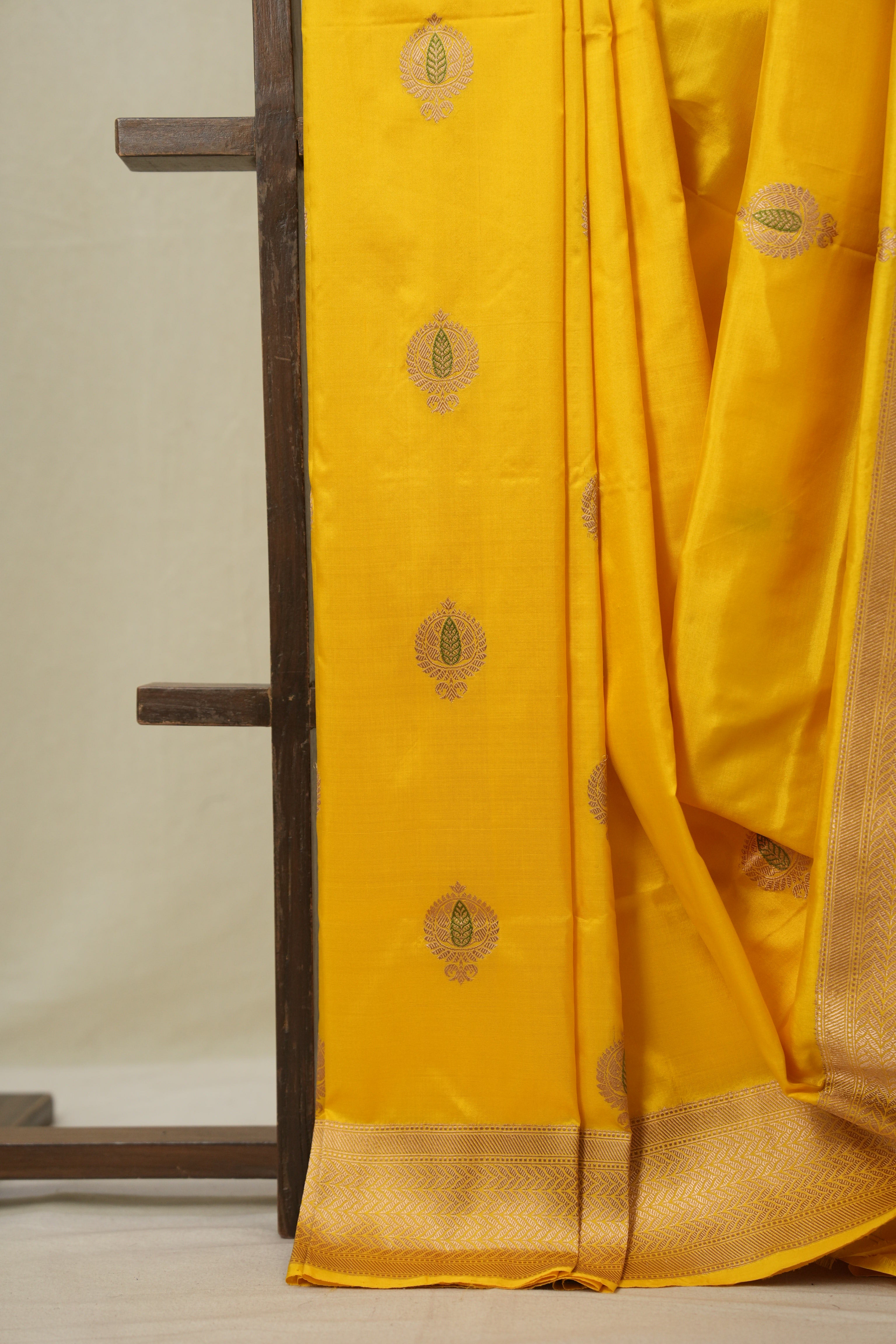 Yellow Banarasi Silk Saree - SRYBSS880