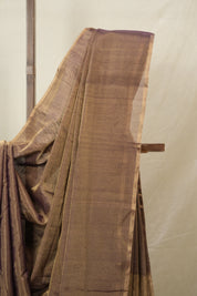 Purple Gold Maheshwari Tissue Saree - SRPGMTS738