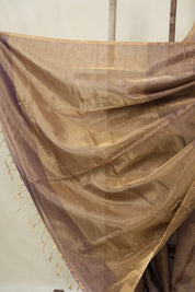Purple Gold Maheshwari Tissue Saree - SRPGMTS738