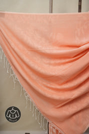 Peach Cotton Jamdani Saree - SRPCJS143