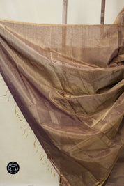Purple Gold Maheshwari Tissue Saree - SRPGMTS738