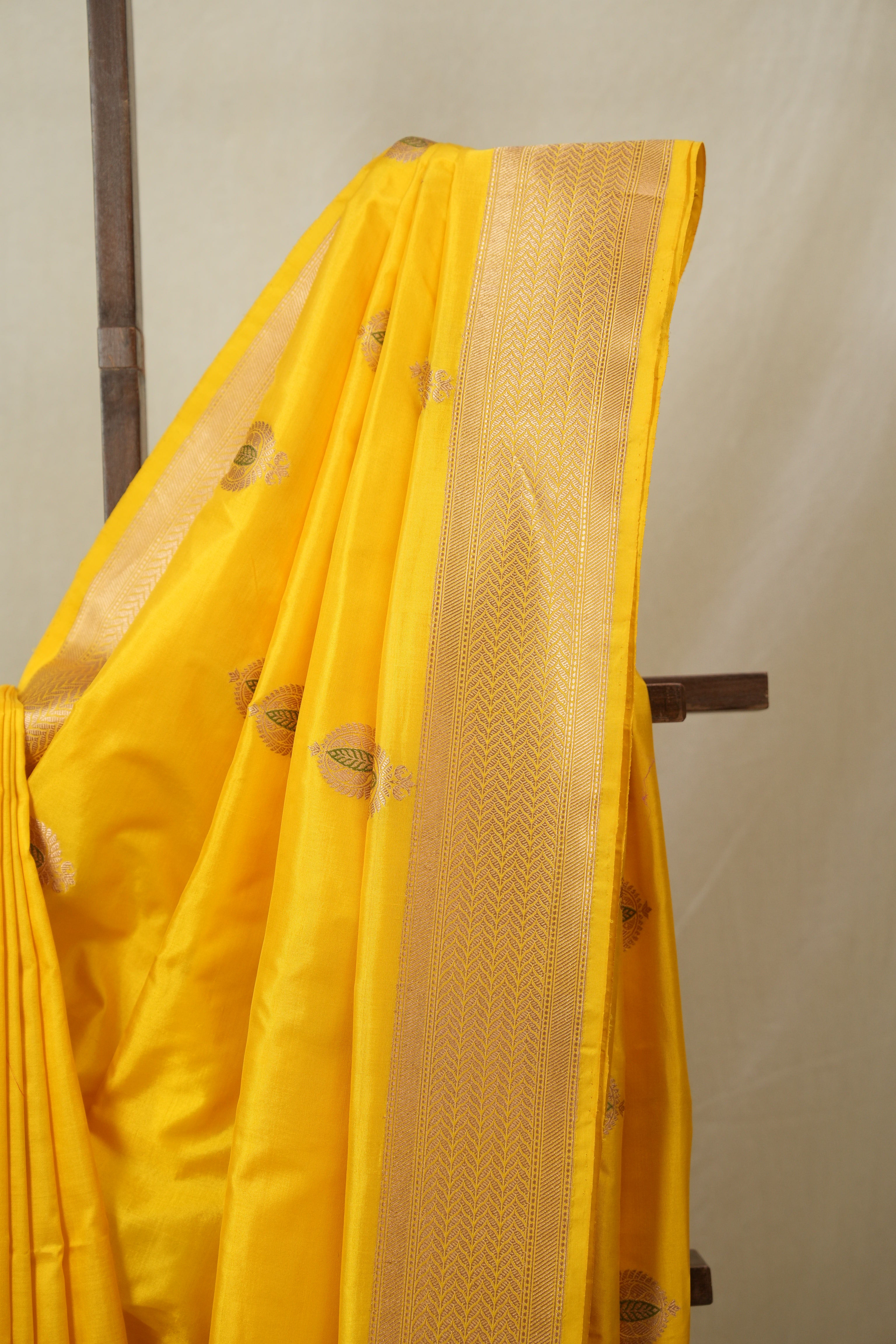Yellow Banarasi Silk Saree - SRYBSS880