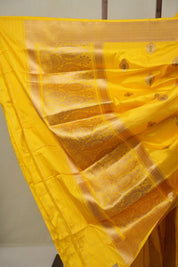 Yellow Banarasi Silk Saree - SRYBSS880