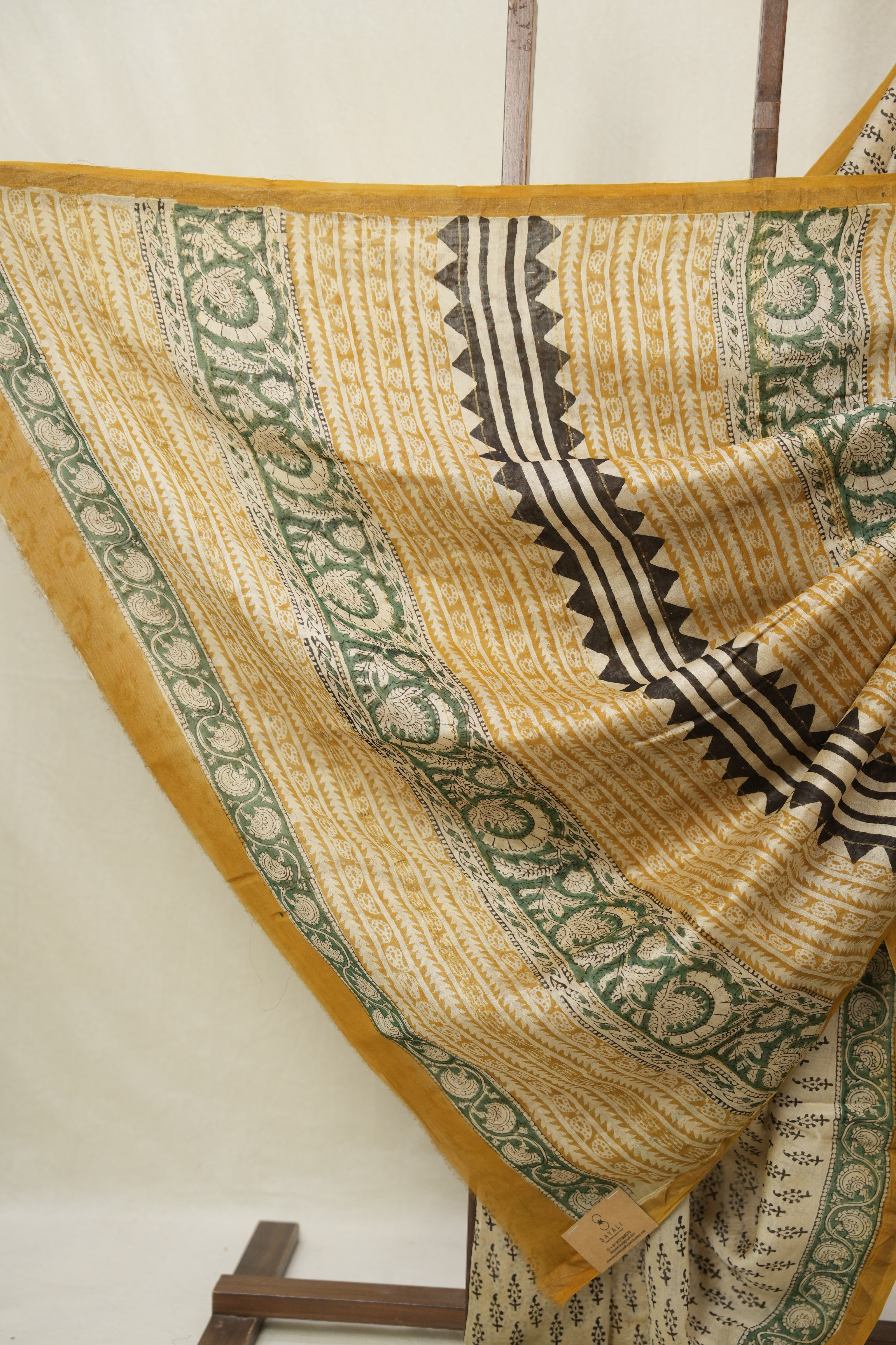 Cream HBP Cotton Silk Saree With Chanderi Border - SRCCSS1544