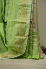 Mint Silk Paithani Saree - SRMSPS827