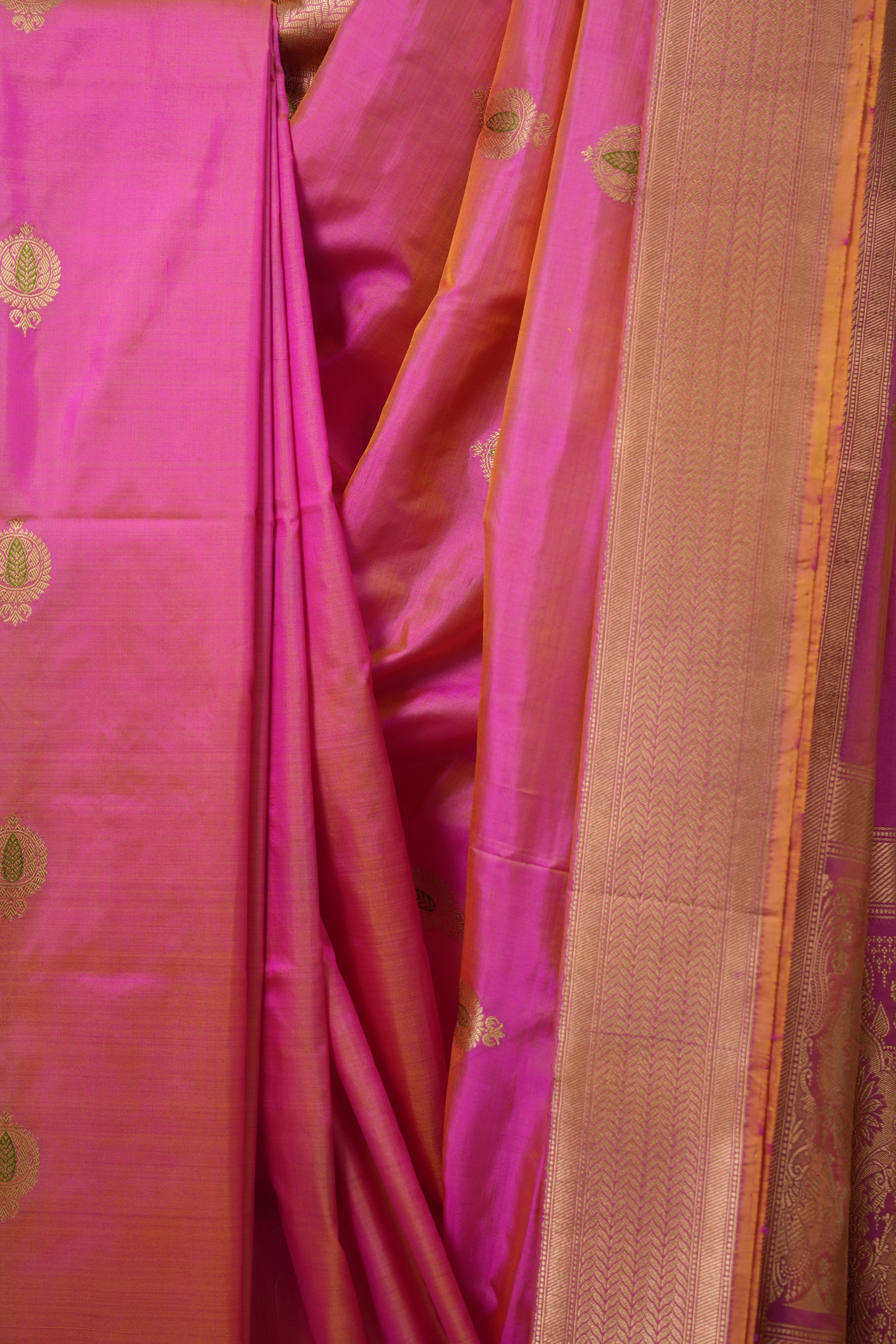 Pink Banarasi Silk Saree - SRPBSS882