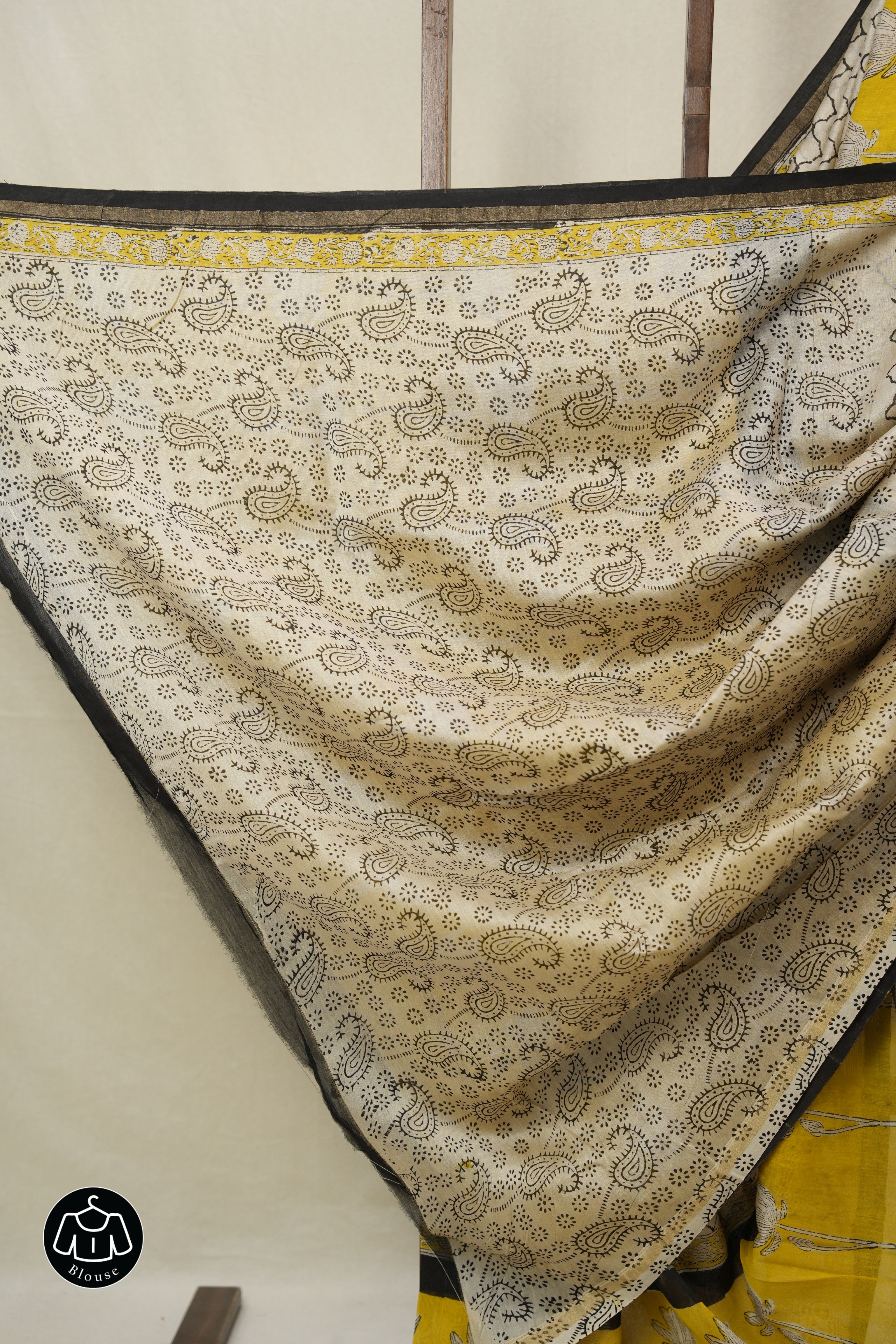 Cream HBP Cotton Silk Saree With Chanderi Border - SRCCSS1543