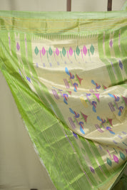 Mint Silk Paithani Saree - SRMSPS827