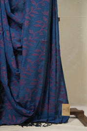 Rama Green Cotton Jamdani Saree - SRRGCJS147