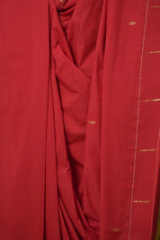 Red Cotton Paithani Saree - SRRCPS680
