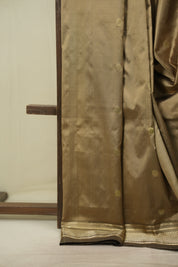 Slate Grey Silk Paithani Saree - SRSGSPS825