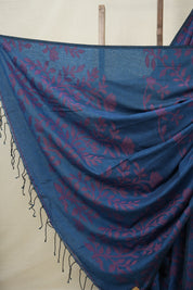 Rama Green Cotton Jamdani Saree - SRRGCJS147