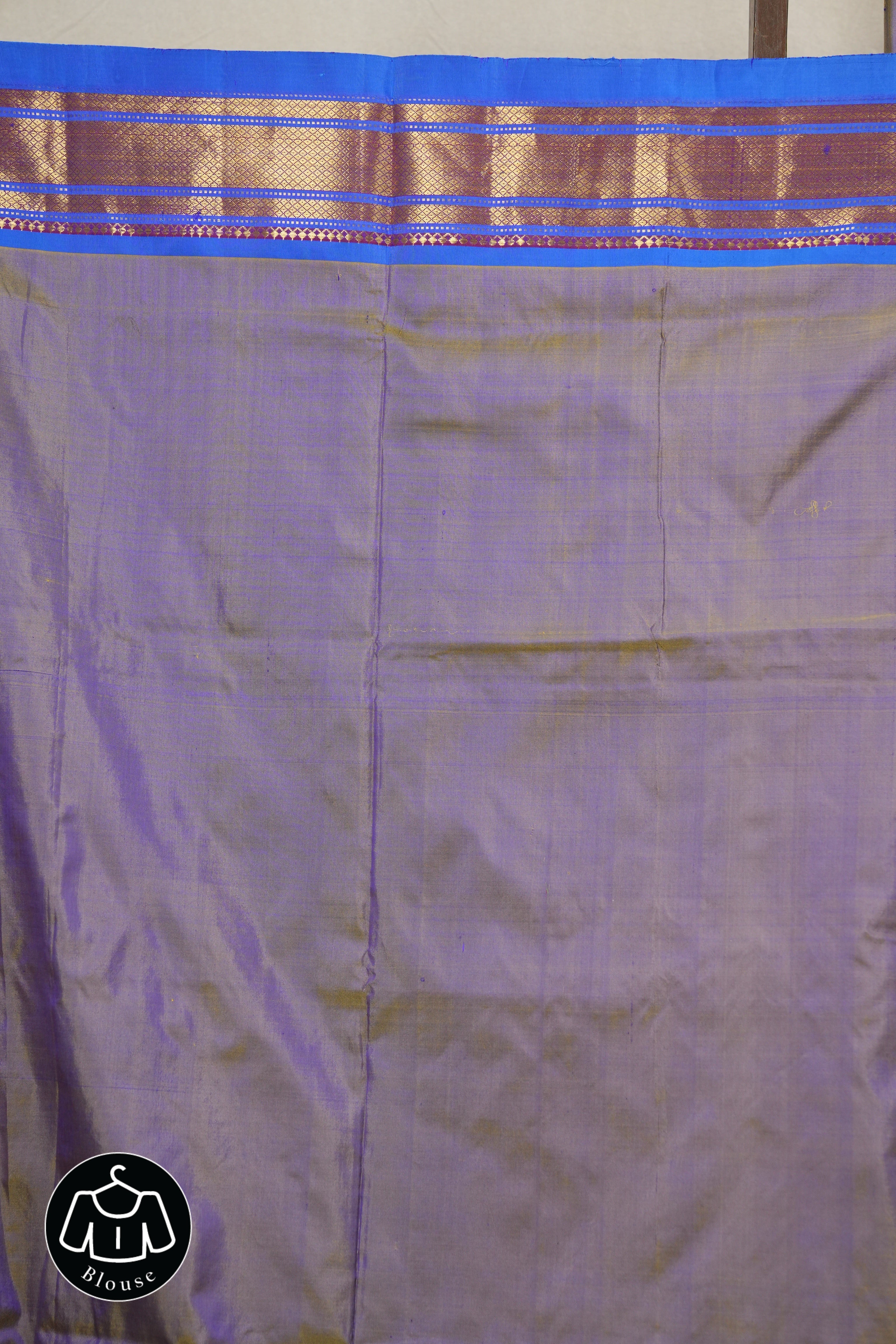 Two Tone Purple Silk Paithani Saree - SRTTPSPS697