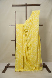 Lemon Yellow Cotton Jamdani Saree - SRLYCJS149