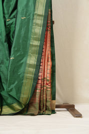Green Silk Paithani Saree - SRGSPS696