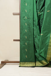 Green Silk Paithani Saree - SRGSPS696