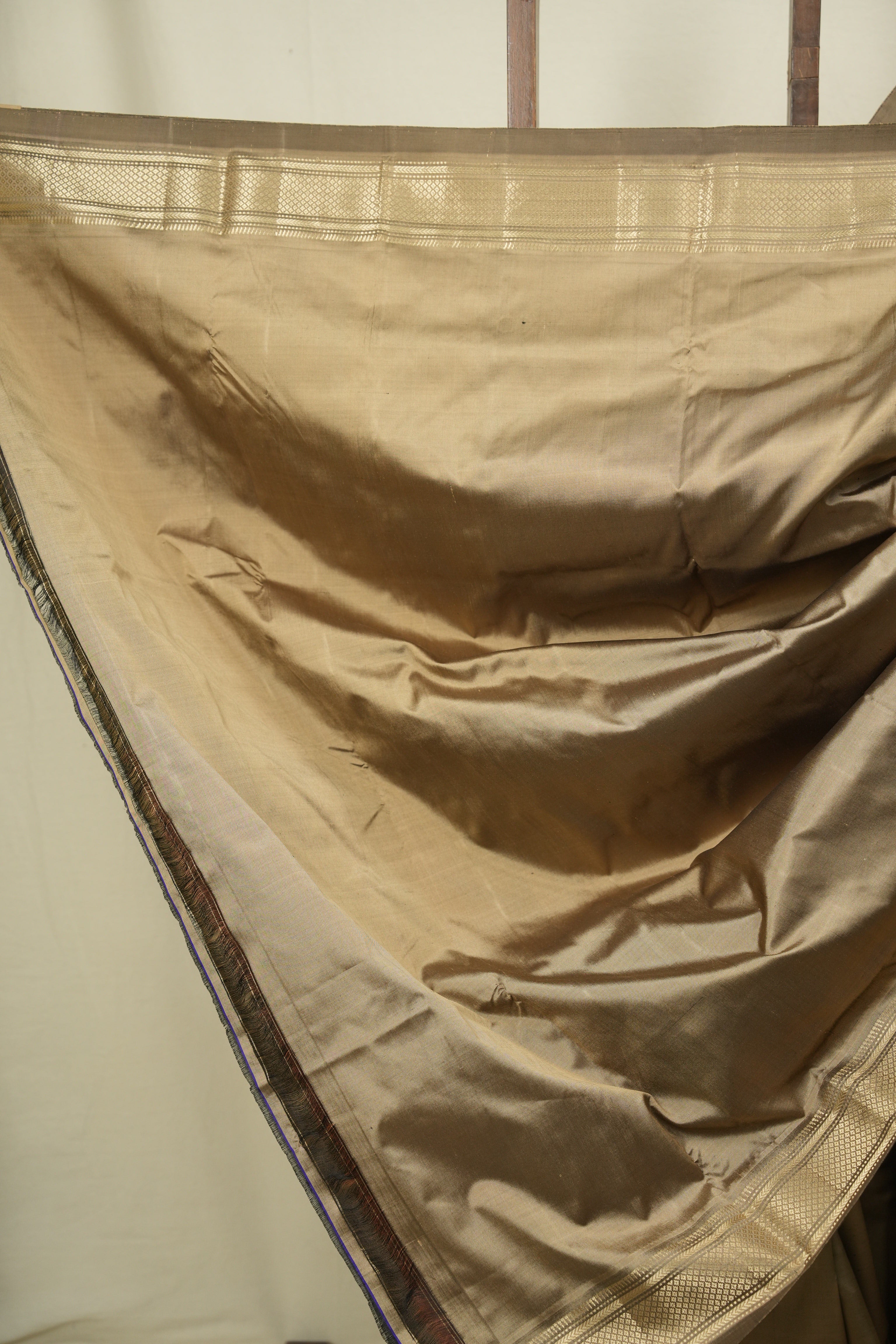 Slate Grey Silk Paithani Saree - SRSGSPS825