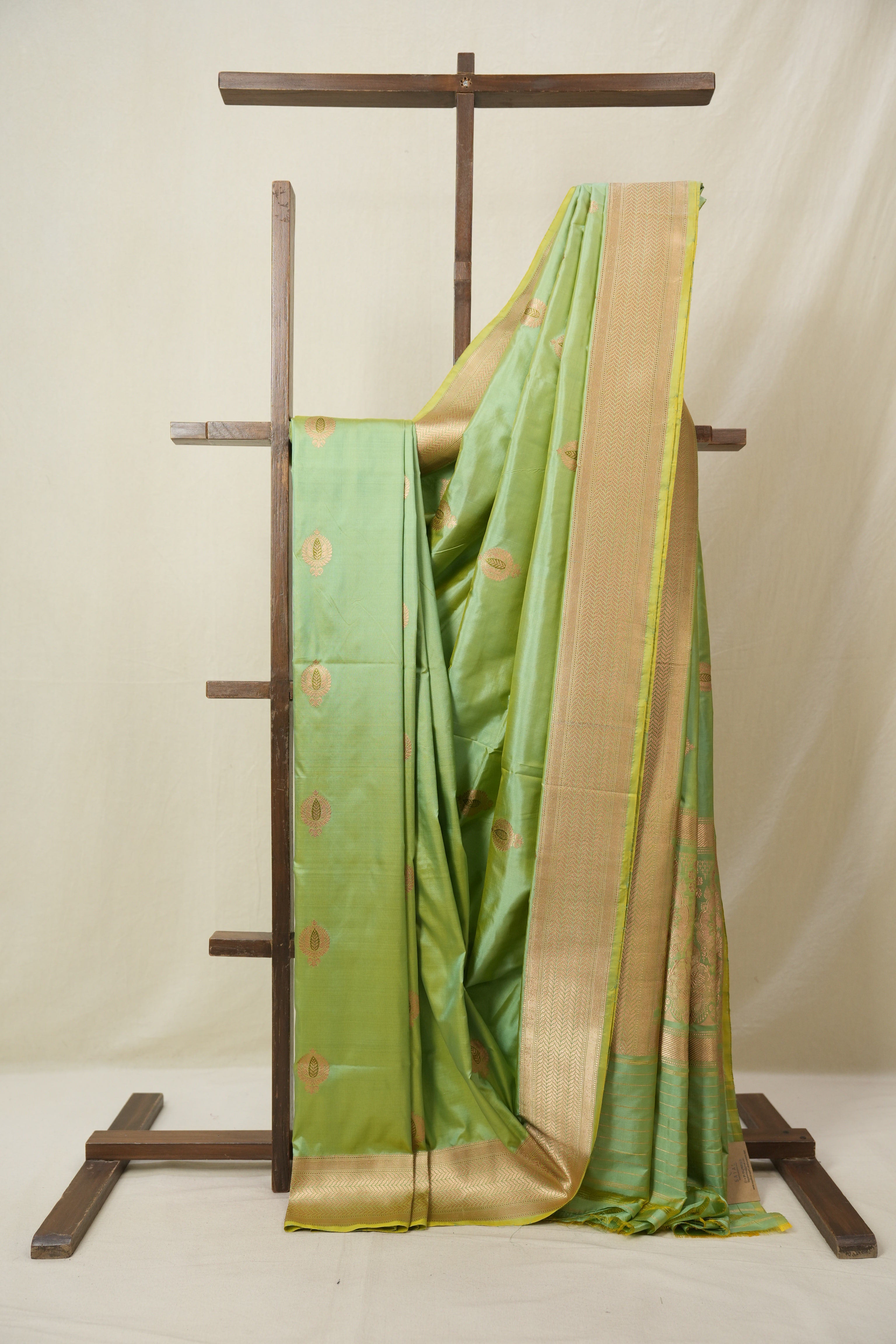 Pista Green Banarasi Silk Saree - SRPGBSS884