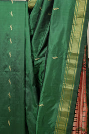 Green Silk Paithani Saree - SRGSPS696