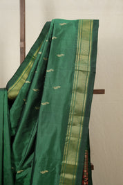 Green Silk Paithani Saree - SRGSPS696