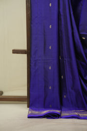 Navy Blue Silk Paithani Saree - SRNBSPS826